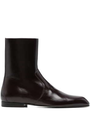 KHAITE Colt zip boots - Brown