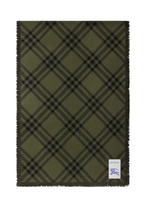 Burberry checked scarf - Green