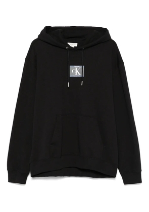 Calvin Klein Jeans logo-patch hoodie - Black