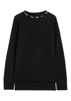 Jil Sander eyelet-embellished sweater - Black