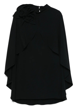 Elie Saab detachable-cape mini dress - Black