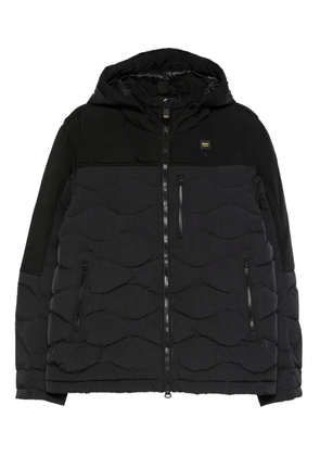 Blauer hooded quilted jacket - Black