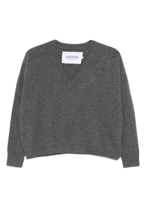 Gotha V-neck sweater - Grey