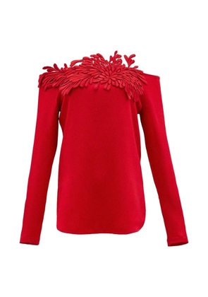 Silvia Tcherassi Belinda floral-appliqué blouse - Red