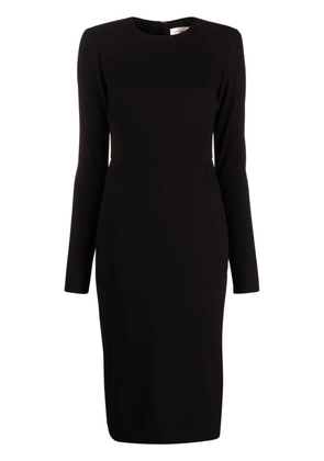 Victoria Beckham crepe pencil midi dress - Black