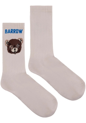 BARROW patterned-intarsia knit socks - Neutrals