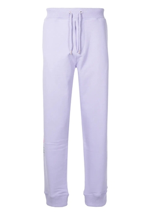 Helmut Lang 3D logo cotton track pants - Purple