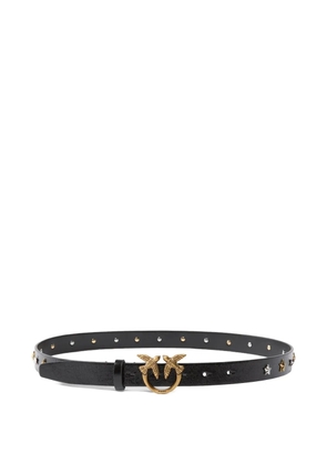 PINKO star-embellished Love Birds-buckle belt - Black