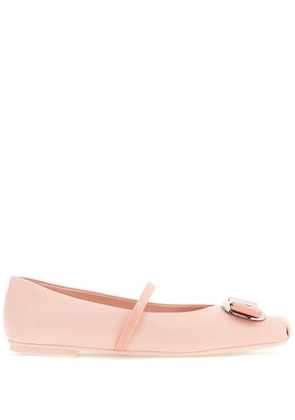 Ferragamo New Vara flat ballerina shoes - Pink