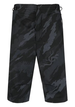 Maharishi camouflage-print shorts - Black