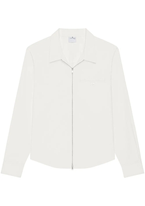 Courrèges zipped poplin shirt - White