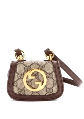 Gucci Pre-Owned Blondie NM Card Case Wallet with Strap GG Coated Canvas crossbody bag - Brown