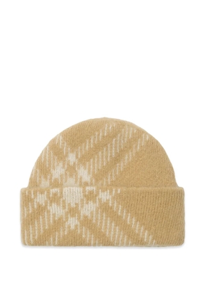 Burberry check-pattern beanie - Neutrals
