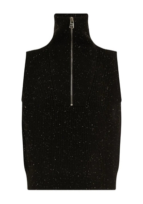 Varley half-zip high-neck vest - Black