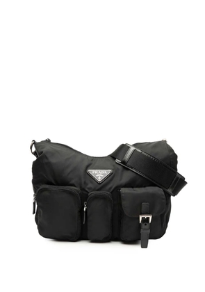 Prada Pre-Owned 2013-2025 Tessuto Triple Pocket Zip Top crossbody bag - Black