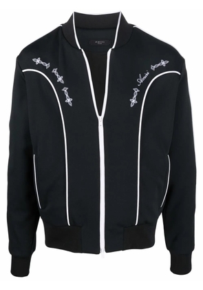 AMIRI piped-trim bomber jacket - Black