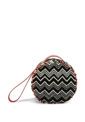 Missoni Home Keith chevron-knit beauty case - Black