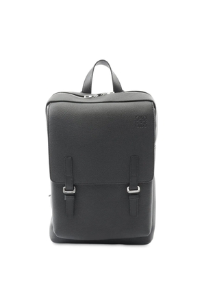 Loewe Pre-Owned 2010-2025 Grained Calfskin Military Anagram backpack - Black