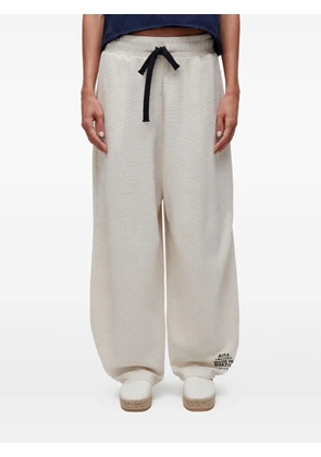 Osklen pleat-detail track pants - Neutrals