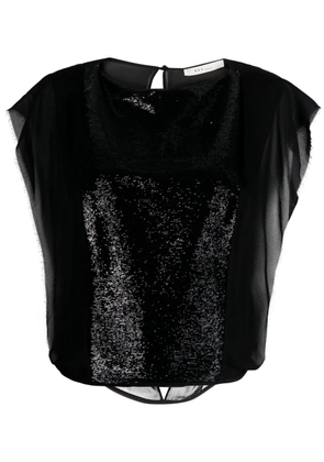 REV The Royston sequin-embellished top - Black