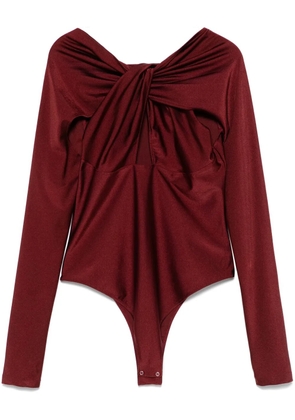 Coperni twisted cut-out bodysuit - Red