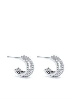 APM Monaco TRIPLE hoop earrings - Silver