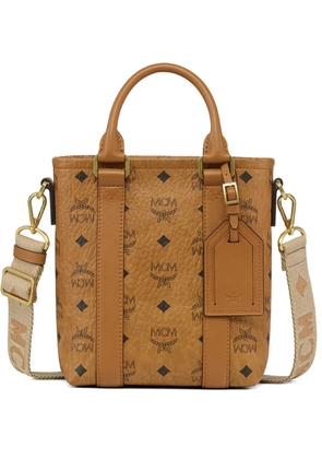 MCM mini Aren print tote bag - Brown