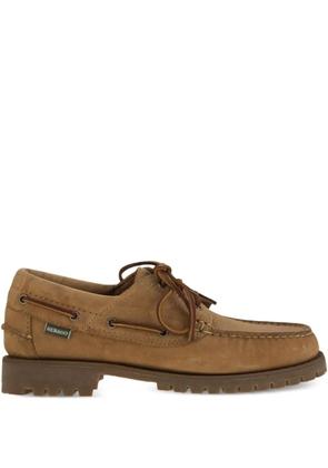 Sebago Acadia waxed-leather boat shoes - Brown