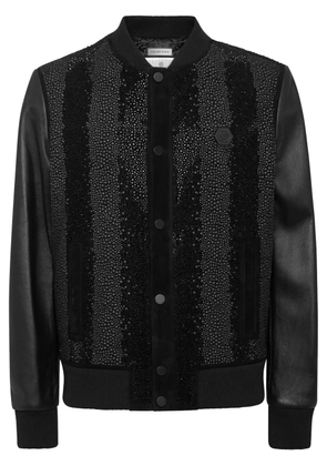 Philipp Plein embellished bomber jacket - Black