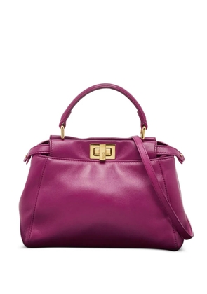 Fendi Pre-Owned 2016 mini Peekaboo leather handle bag - Pink