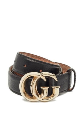 Gucci Pre-Owned Double G calf leather belt (80 cm) - Black