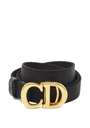 Christian Dior Pre-Owned logo-buckle belt - Black