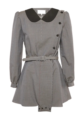 Maison Martin Margiela Pre-Owned cotton checkered mini dress - Grey