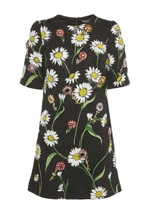 Dolce & Gabbana Pre-Owned jacquard crystal dress - Black