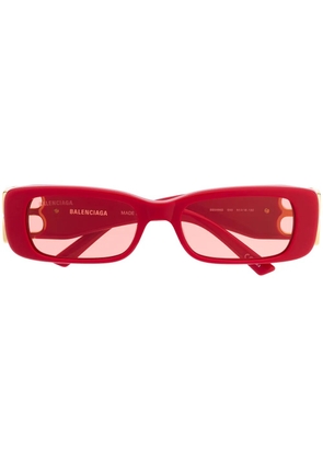 Balenciaga Eyewear Dynasty rectangular-frame sunglasses - Red