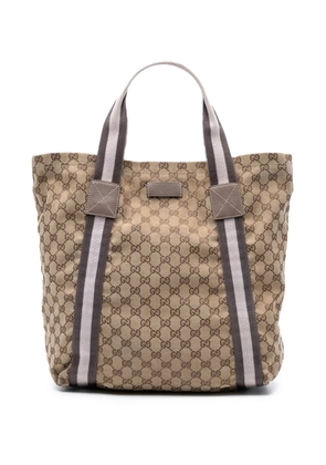 Gucci Pre-Owned 2016-2025 GG Canvas Web tote bag - Brown