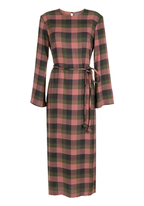 Olympiah Folk checkered shirt dress - Multicolour