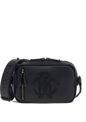 Roberto Cavalli logo messenger bag - Black