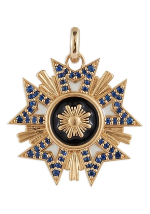 Storrow Jewelry Florence sapphire medallion pendant - Gold