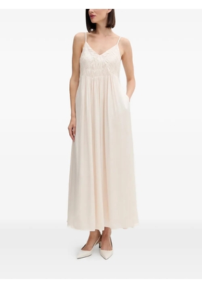 Pedro Del Hierro V-neck maxi dress - Neutrals