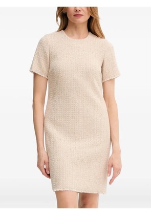 Joop! Deani fringed hem dress - Neutrals