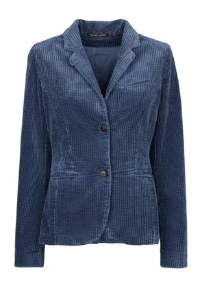 Hannes Roether corduroy single-breasted blazer - Blue