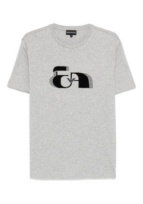 Emporio Armani logo-graphic T-shirt - Grey