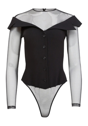 Fleur Du Mal button bodysuit - Black