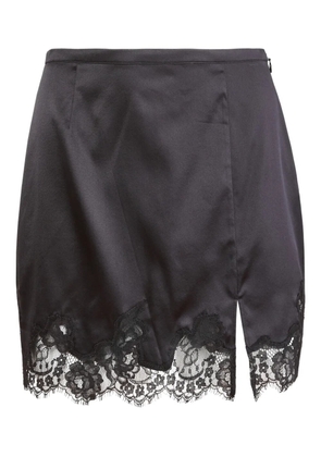 Fleur Du Mal Juliet lace slip mini skirt - Black