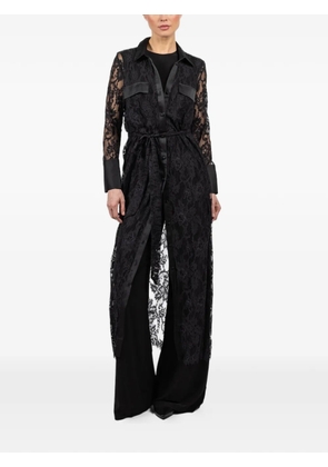 L'Agence Leora lace maxi dress - Black
