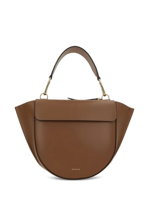 Wandler Hortensia leather tote bag - Brown