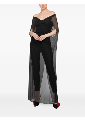 Brandon Maxwell Samira off-shoulder jumpsuit - Black