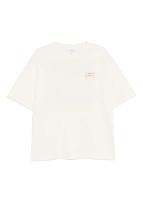 Maison Kitsuné logo-print T-shirt - Neutrals