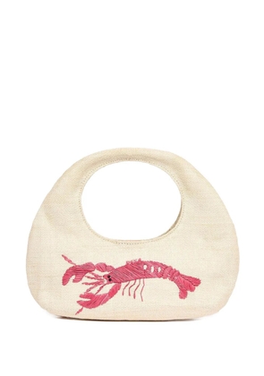 Poolside mini Lobster Bake tote bag - Neutrals